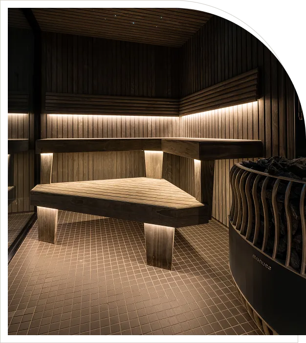 Water poured over hot sauna stones